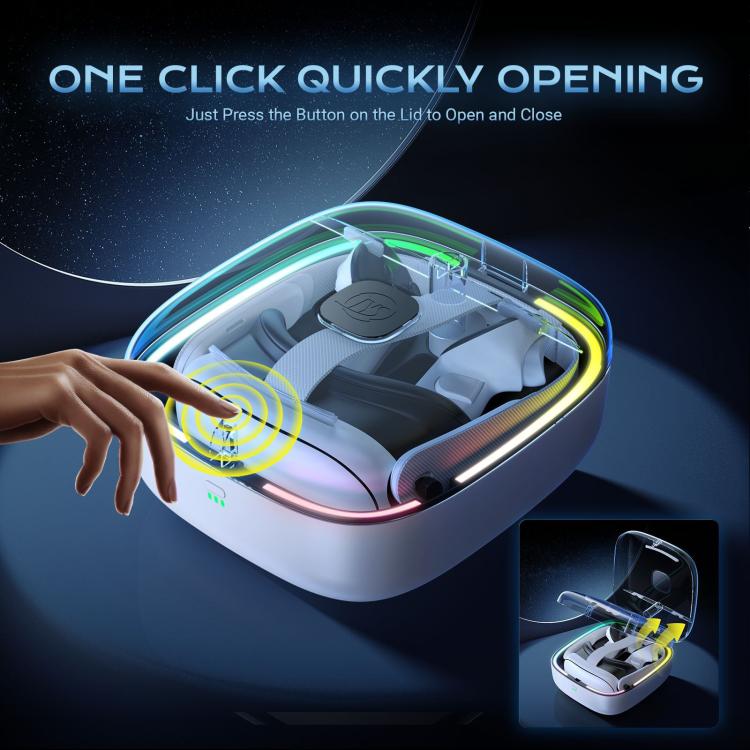 JYS For Meta Quest 3 / 3S VR Controller Magnetic Charging Dock Station, For Meta Quest 3 / 3S