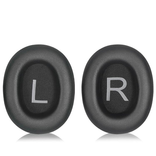 For QCY H4 Headphone 1pair Replacement Ear Pads Soft Foam Ear Cushions, Protein Leather Black, Stitched Leather Black, Football Mesh Black, Ice Silk Black, Protein Leather Light Gold