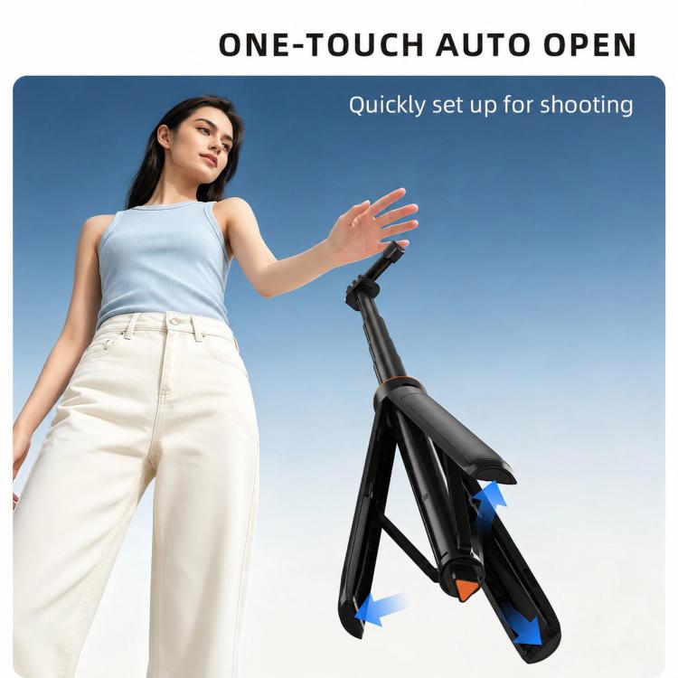For DJI Osmo Pocket 4P / 3 Flymile 1.6m One-Click Pop-Out Tripod Extension Pole