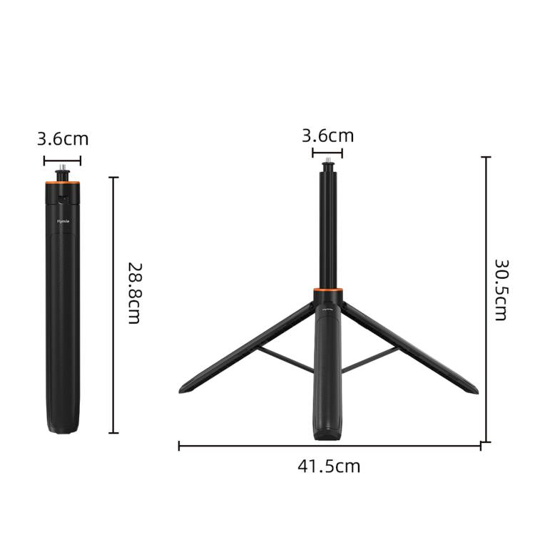 For DJI Osmo Pocket 4P / 3 Flymile 1.6m One-Click Pop-Out Tripod Extension Pole