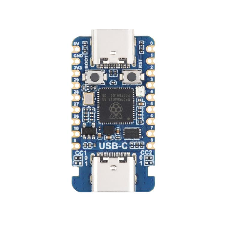 Waveshare RP2350-USB-CM Mini Dual-Core Development Board For Raspberry Pi, PIO-USB Female, PIO-USB Male