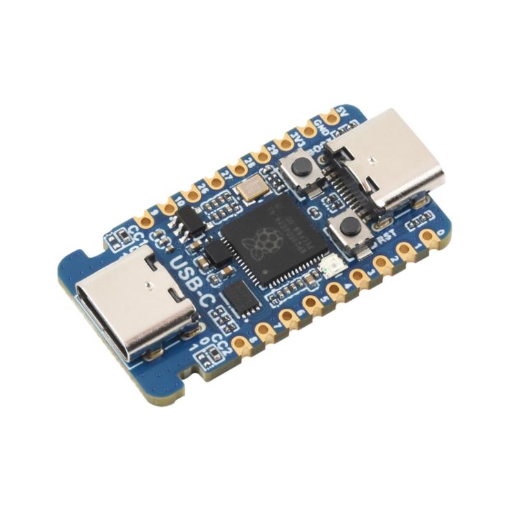 Waveshare RP2350-USB-CM Mini Dual-Core Development Board For Raspberry Pi, PIO-USB Female, PIO-USB Male