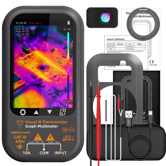 BSIDE SH8 Thermal Imaging Multimeter 2 In 1 Touchscreen HD Infrared Thermometer, SH8