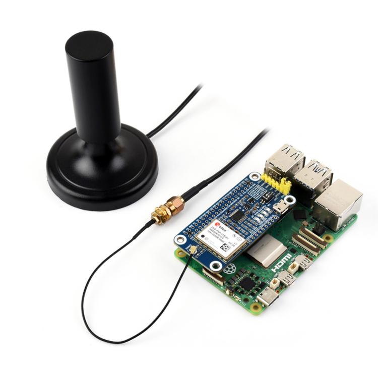 WAVESHARE GNSS L1+L2+L5 Multi-Satellite Multi-Frequency Four-Wire Helical Active Precision Positioning Antenna, Q23, Q50