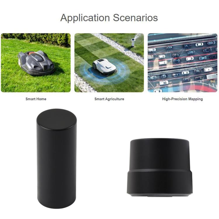 WAVESHARE GNSS L1+L2+L5 Multi-Satellite Multi-Frequency Four-Wire Helical Active Precision Positioning Antenna, Q23, Q50