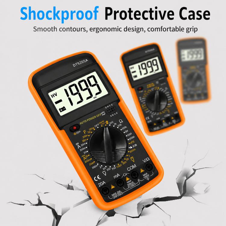 DT9205A  Digital Display Smart Digital Multimeter Current And Voltage Tester, DT9205A