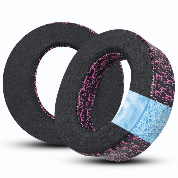 1 Pair Replacement Ear Pads For PS5 Headset Printed Cooling Gel Soft Ear Cushions