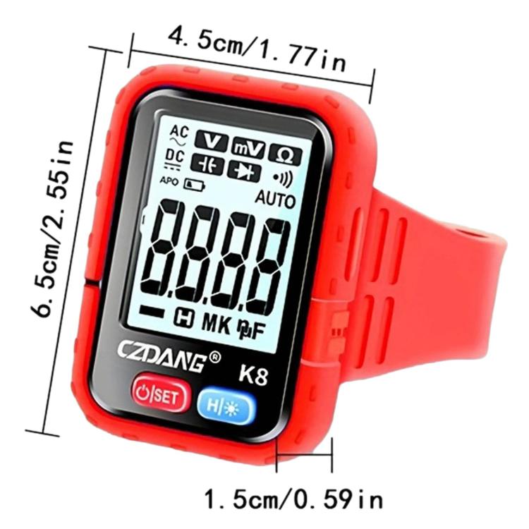 High Precision Digital Wrist Multimeter Portable Smart Voltage & Resistance Tester, K8