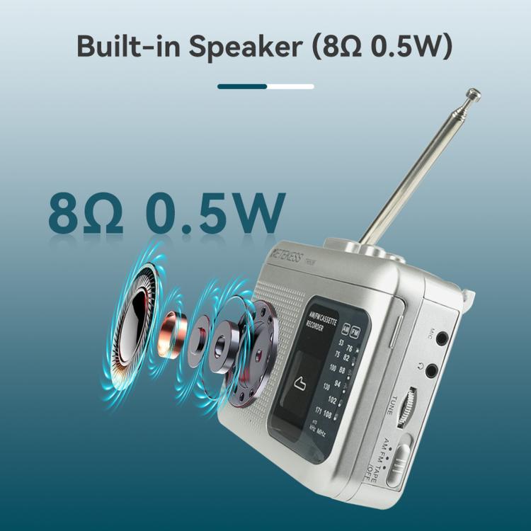 RETEKESS TR606 Retro Portable Cassette Player Radio