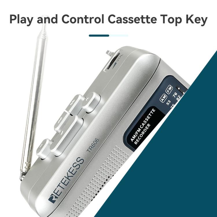 RETEKESS TR606 Retro Portable Cassette Player Radio