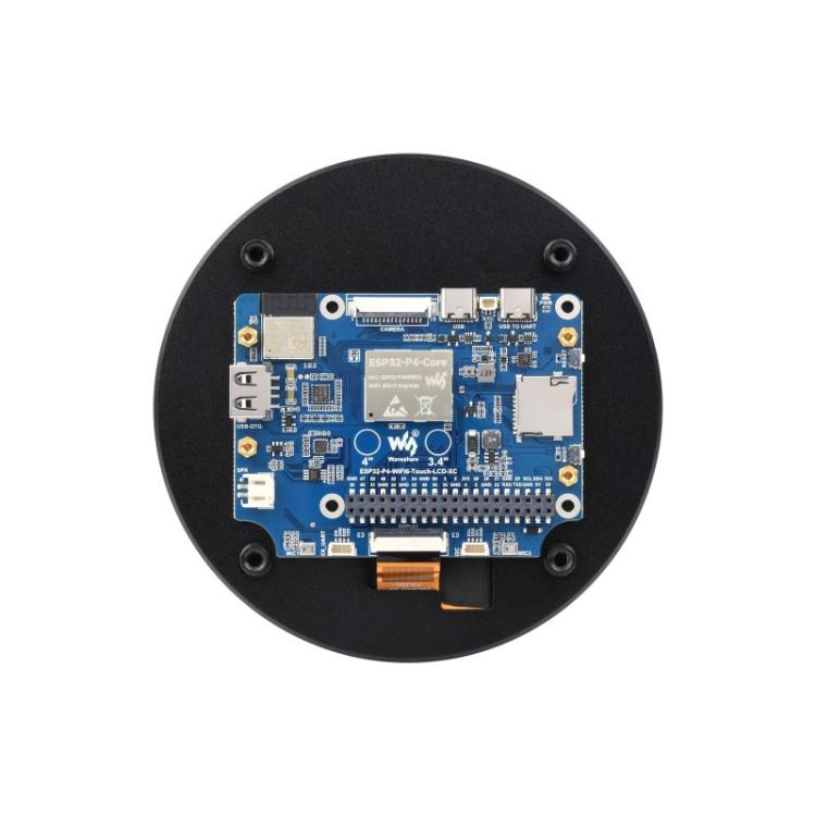 Waveshare 31522 ESP32-P4 4 Inch Round Touch Display Development Board 720 × 720 Resolution, 31522