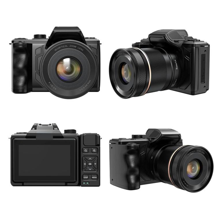 8K High Definition Wifi Bluetooth Digital Camera 18x Optical Image Stabilization Flip Screen DSLR Camcorder, J18