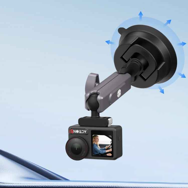 Flymile Car Suction Cup Bracket Adapter Expansion Accessories, For DJI Osmo Action 3 / 4 / 5 Pro, For DJI Osmo Action 6 / Nano