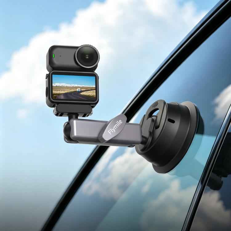 Flymile Car Suction Cup Bracket Adapter Expansion Accessories, For DJI Osmo Action 3 / 4 / 5 Pro, For DJI Osmo Action 6 / Nano