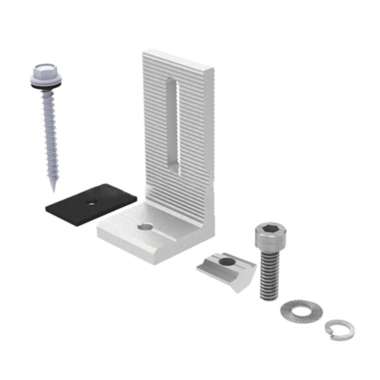 Aluminum L-Shaped Mount Bracket For Solar PV Panel, L-Shaped Mount Bracket