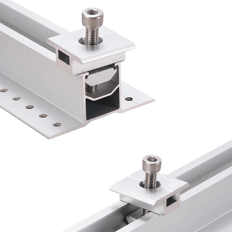 Aluminum Clamp For Solar PV Mounting System, 35mm