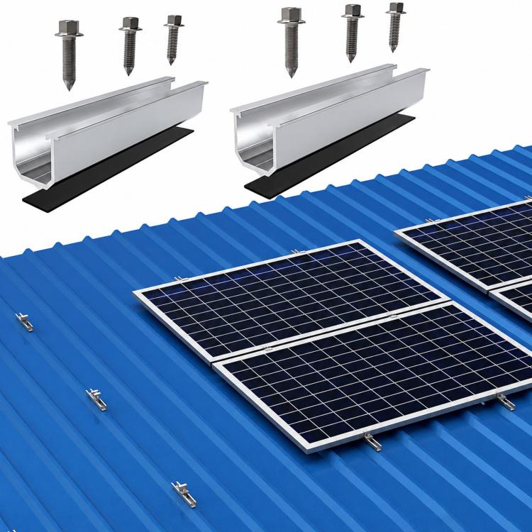 Aluminum U-Shaped Rail For Solar PV Mounting Bracket, U-Shaped Rail