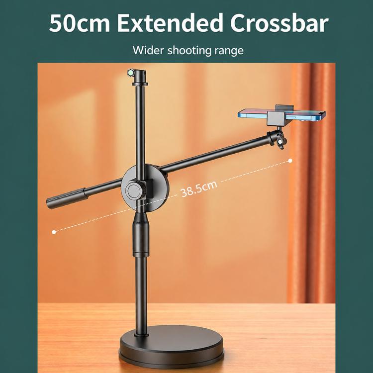 Liftable Fill Light Stand For Mobile Live Streaming Rotatable Overhead Shooting Live Bracket, 16cm, 26cm
