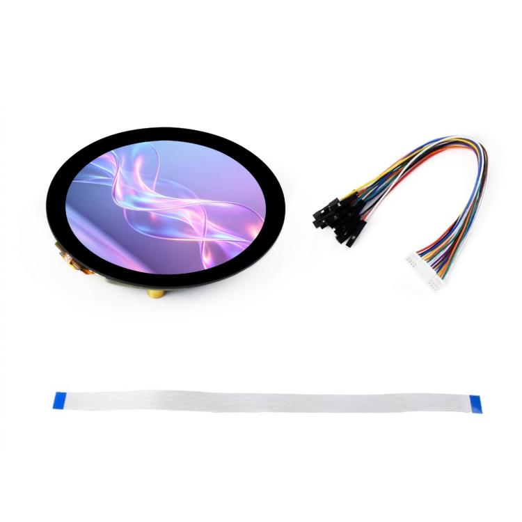 1.85 inch Touch LCD Display Module, 360 x 360 Resolution, 262K Color, QSPI And I2C Communication, Built-in ST77916 Display Driver Chip And CST816S Touch Control Chip, 35079
