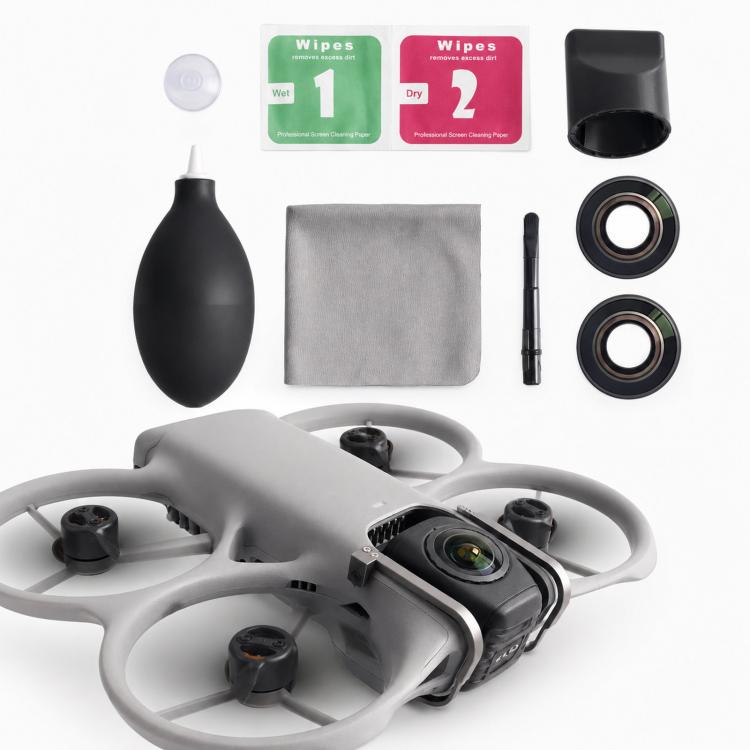 For DJI Avata 360 Replacement Lens Kit Optical Glass Camera Lens Cover Repair with Removal Wrench Tool, 1 Set, 2 Sets
