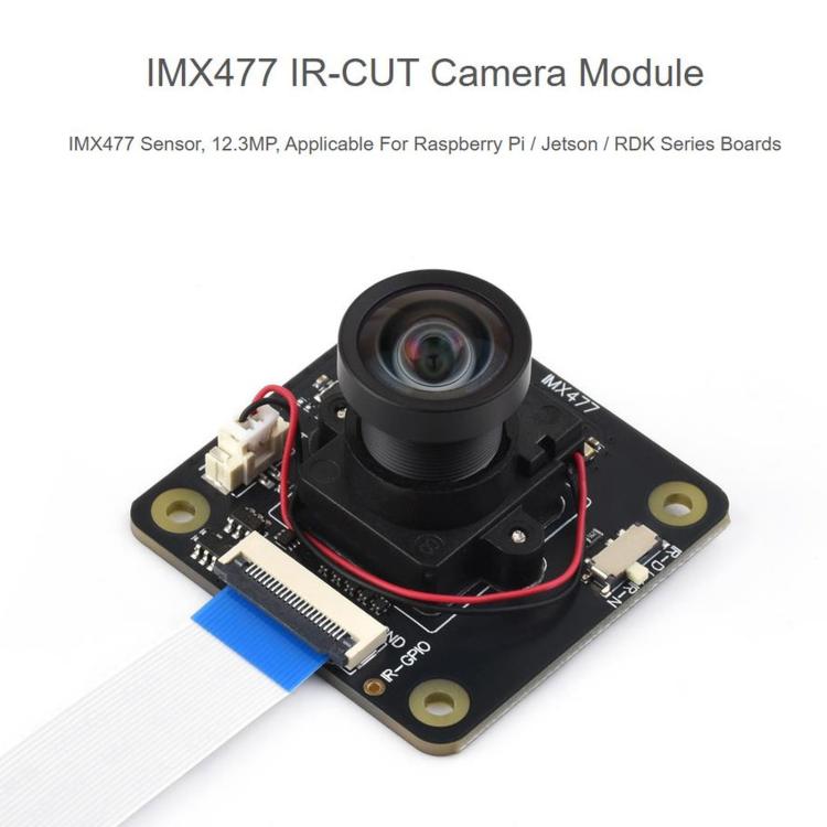 WAVESHARE IMX477 IR-CUT 12.3MP Camera For Raspberry Pi / Jetson / RDK Series Boards, 34816