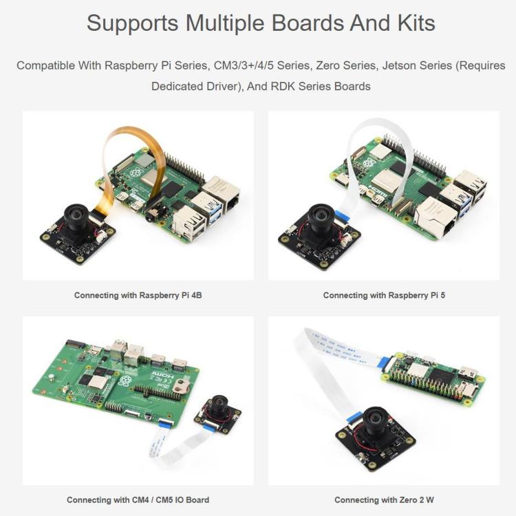 WAVESHARE IMX477 IR-CUT 12.3MP Camera For Raspberry Pi / Jetson / RDK Series Boards, 34816