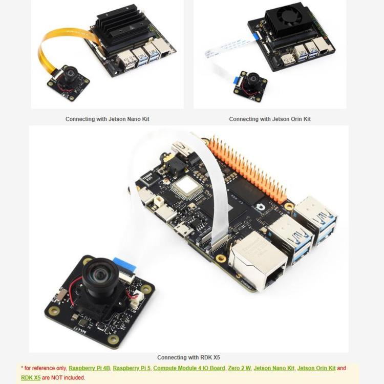 WAVESHARE IMX477 IR-CUT 12.3MP Camera For Raspberry Pi / Jetson / RDK Series Boards, 34816
