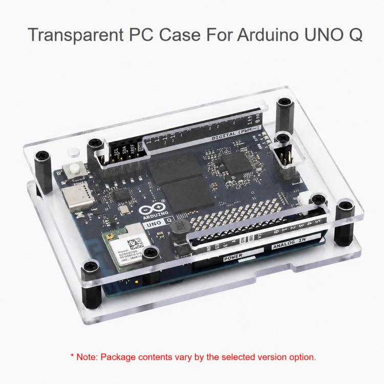 WAVESHARE For Arduino UNO Q, Supports Installation With The UNO Media Carrier Board, With Precise Opening Design, Single Case, 2GB+16GB With Case, 4GB+32GB With Case