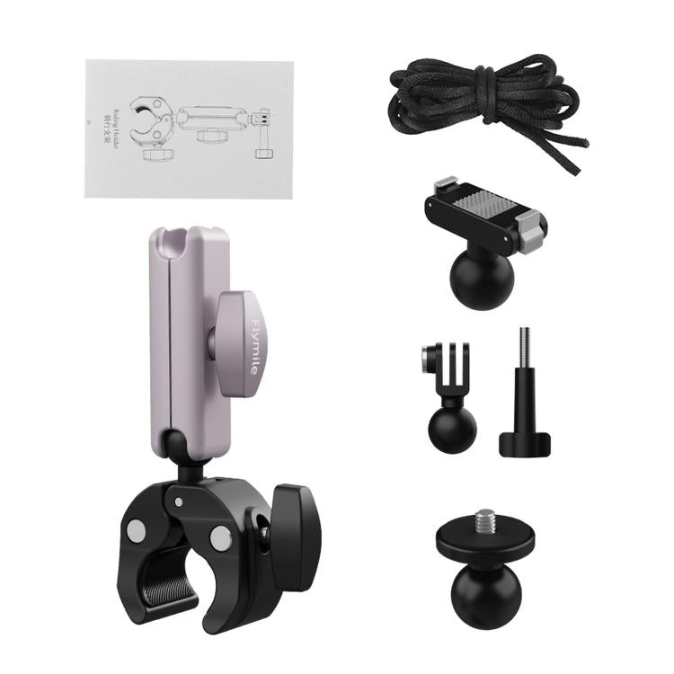 Flymile Camera Motorcycle Bicycle Riding Extension Bracket, For DJI Osmo Action 3 / 4 / 5 Pro, For DJI Osmo Action 6 / Nano