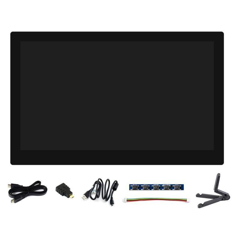 WAVESHARE 10.1 Inch QLED Quantum Dot Display Type B, 1280 x 720 Resolution, G+G Toughened Glass Panel, EU Plug, UK Plug, US Plug