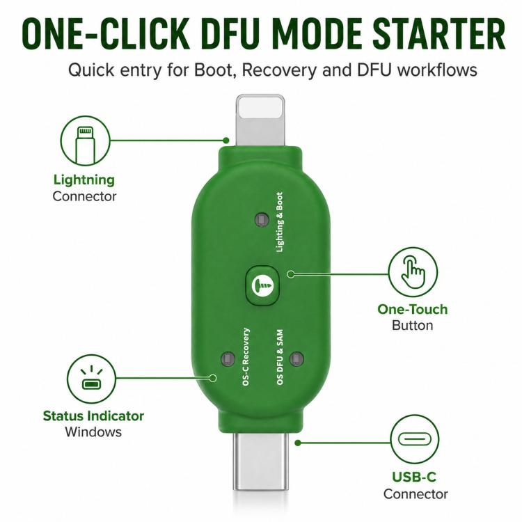 2UUL TG01 One-Click DFU / Flash Mode Boot Trigger For Mobile & Computer Flashing