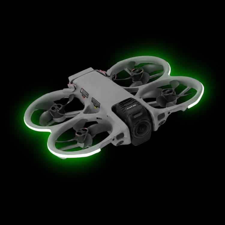 For DJI Avata 360 RCSTQ Night Flight LED Light Strip Kit 3 Brightness Levels Rechargeable Safety Warning Lamp