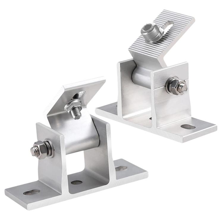 Aluminum Alloy Solar Panel Support Feet PV Mounting Bracket Assembly, 2 PCS/Pack