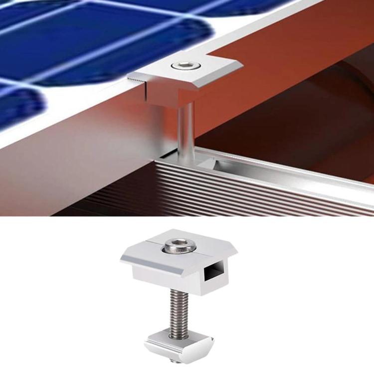 Aluminum Clamp For Solar PV Mounting System, 30mm