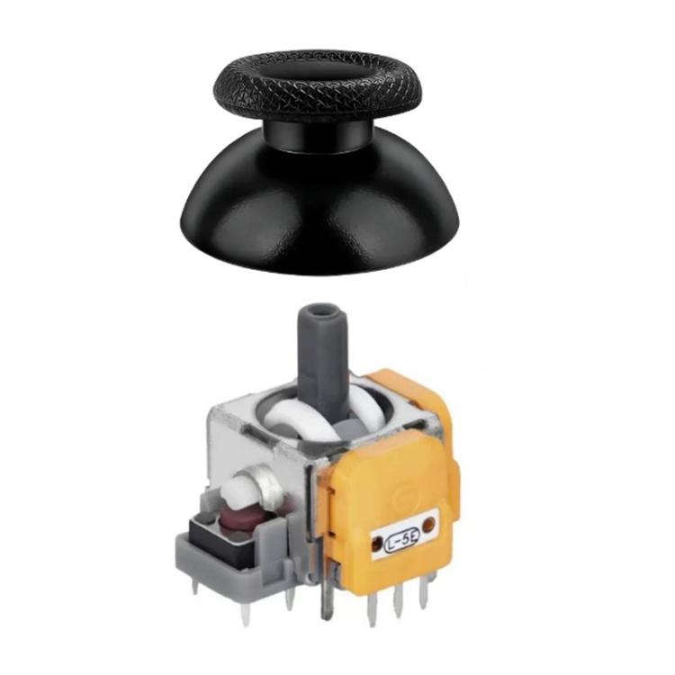 For PS5 Controller GINFULL Gen 4 Hall Effect Joystick Replacement 3D Analog Module & Cap, 1 Set, 4 Sets