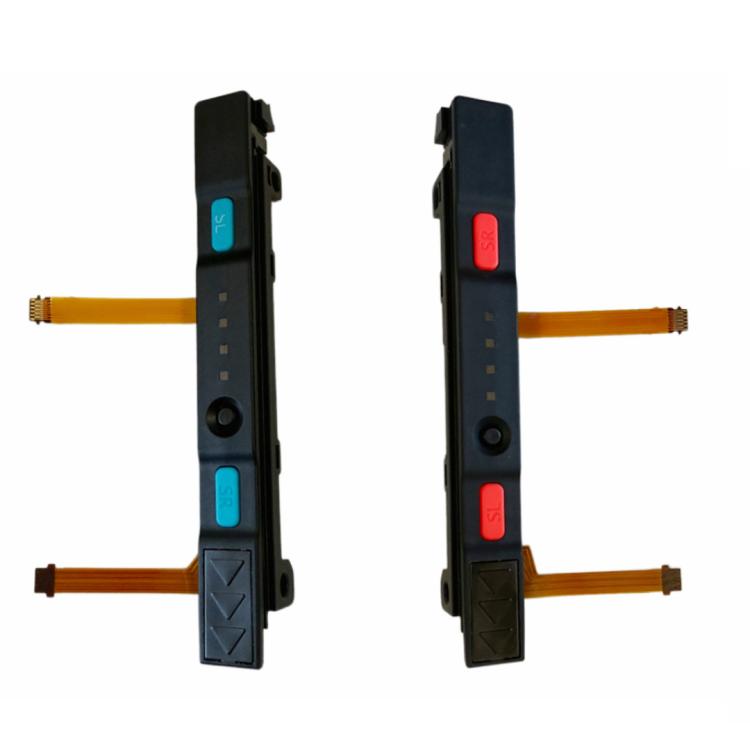 For Switch Joy-Con Slider Rail Flex Cable Assembly with SL SR Buttons, Left Side - Blue, Right Side - Red, Left & Right