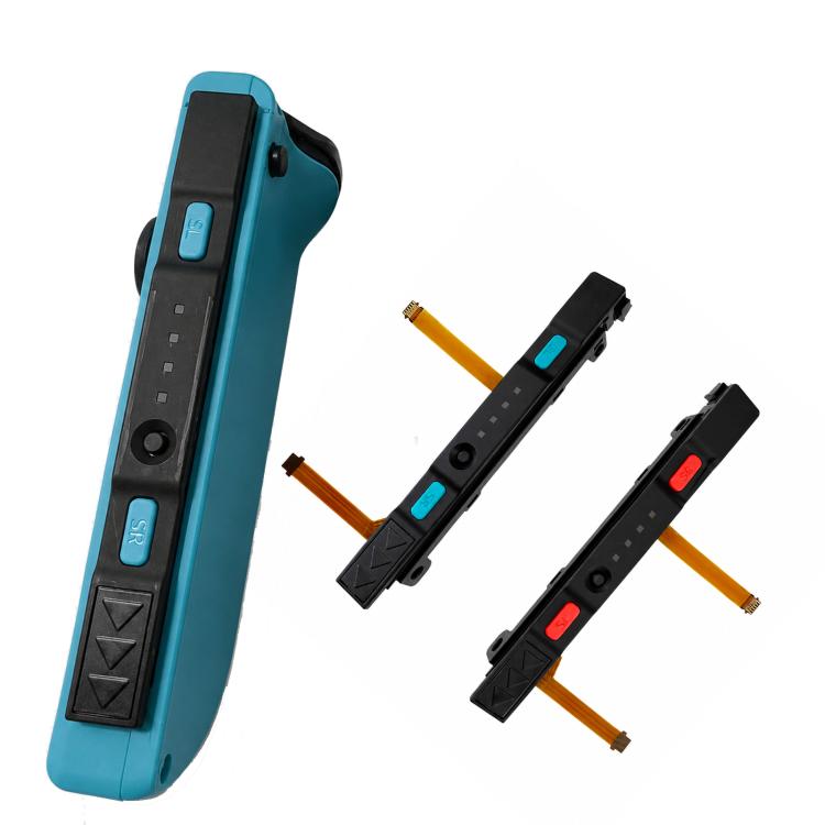 For Switch Joy-Con Slider Rail Flex Cable Assembly with SL SR Buttons, Left Side - Blue, Right Side - Red, Left & Right