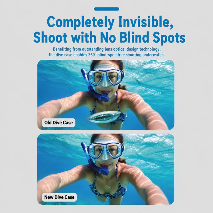 For Insta360 X6 Magnetic Quick Release Invisible Waterproof Housing 60m/197f Dive Case with Anti-Fog Inserts, Magnetic Quick Release