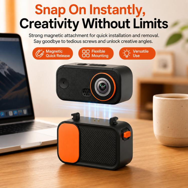 SC05 Mini Magnetic Action Camera 2K HD Thumb Vlog Video Camcorder With 120 Wide Angle And 1.45 Screen
