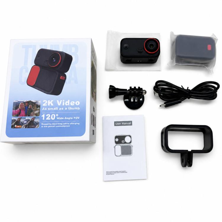 SC05 Mini Magnetic Action Camera 2K HD Thumb Vlog Video Camcorder With 120 Wide Angle And 1.45 Screen