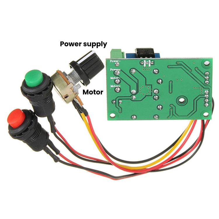 PWM DC Motor Speed Controller 6V / 12V / 24V Forward Reverse Motor Controller With Buttons