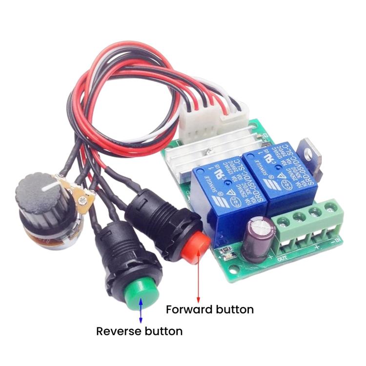 PWM DC Motor Speed Controller 6V / 12V / 24V Forward Reverse Motor Controller With Buttons