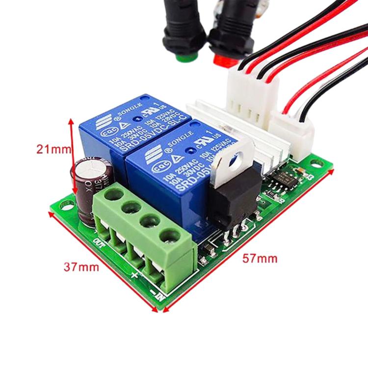 PWM DC Motor Speed Controller 6V / 12V / 24V Forward Reverse Motor Controller With Buttons
