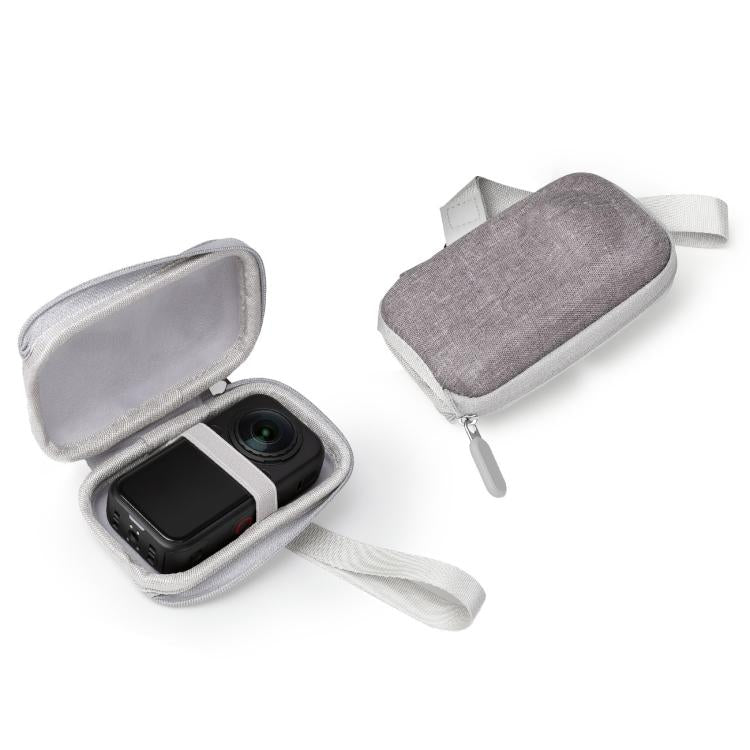 For Insta360 X6 Carrying Case Compact Hard Shell Body Protective Bag with Half-Open Zipper