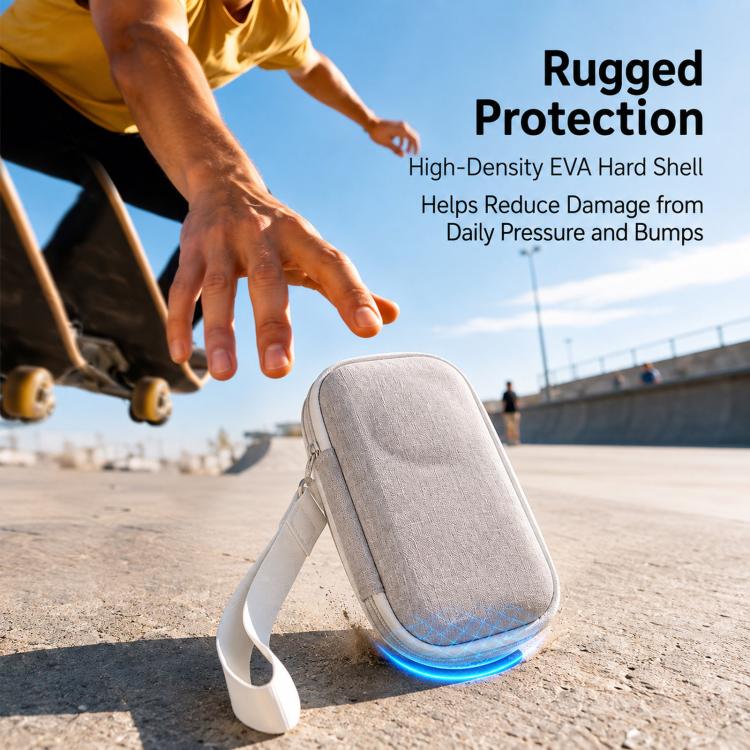 For Insta360 X6 Carrying Case Compact Hard Shell Body Protective Bag with Half-Open Zipper