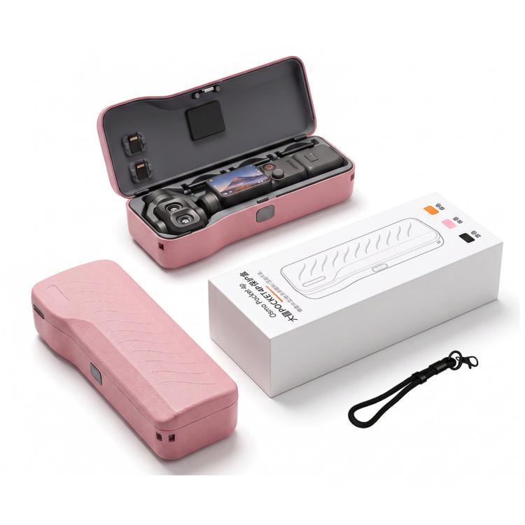 For DJI Osmo Pocket 4P Hard Shell Protective Storage Case Box With 3 Filter Slots, 2 SD Card Holders