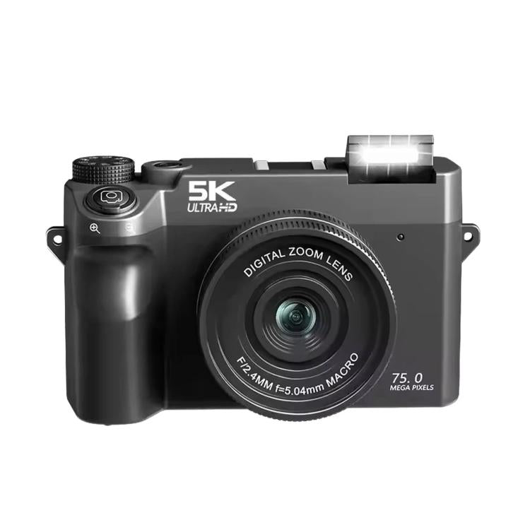 WD07 Dual 75MP Front Rear Camera Wi-Fi HD Digital Camera CCD Selfie 5K Mirrorless Camera