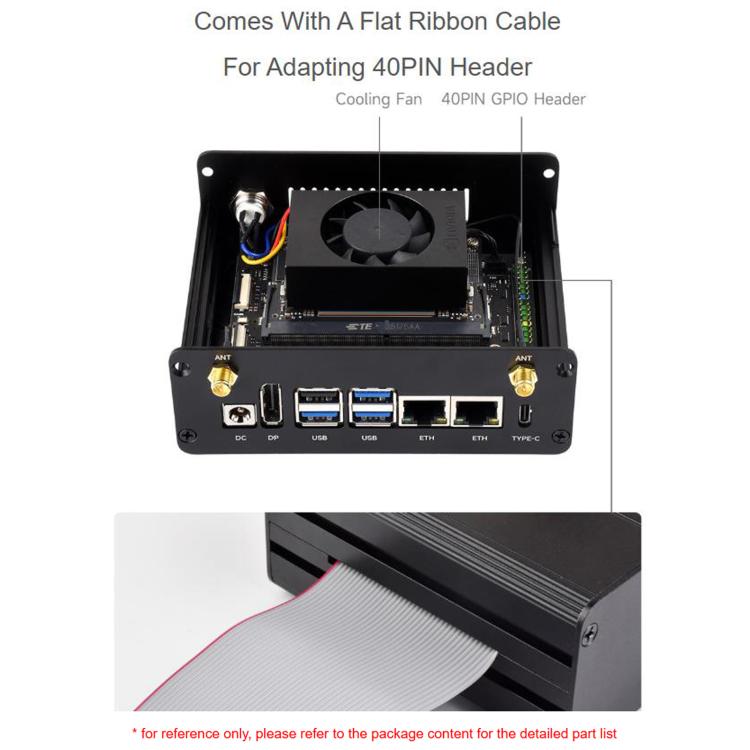 For Jetson Orin Aluminum Alloy Case With Camera Holder, 34998