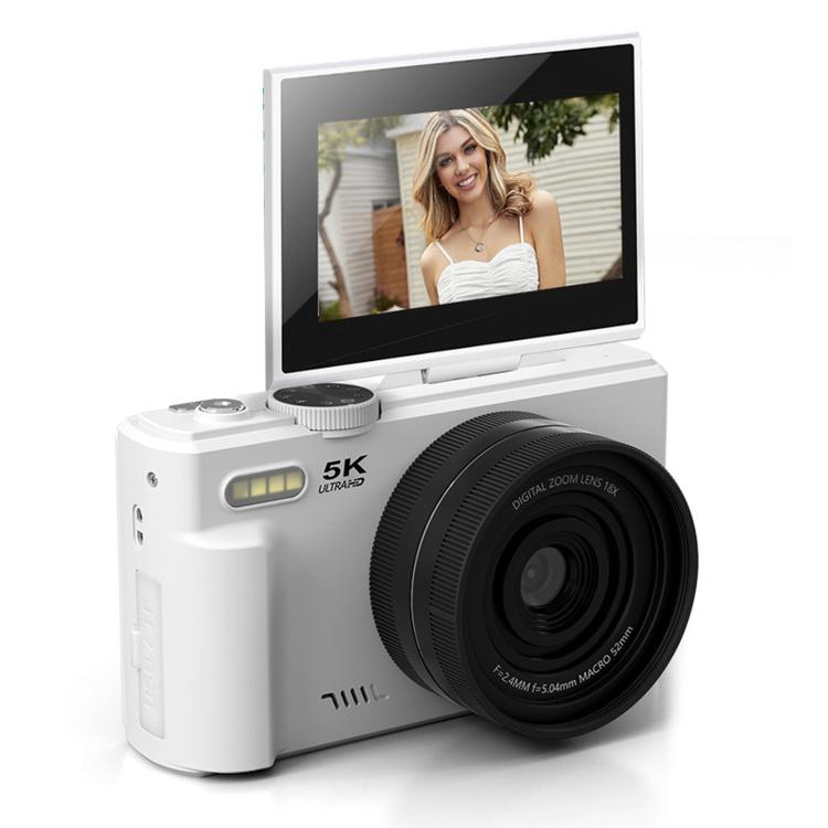 WD08 HD 5K 75MP CCD Digital Camera With Wi-Fi, Auto Focus, Beauty Filters