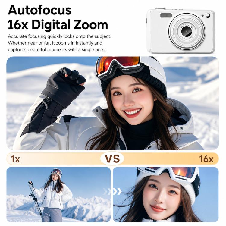 C35 Portable CCD Beauty Filter Vlog Camera 64-Megapixel HD Digital Camera